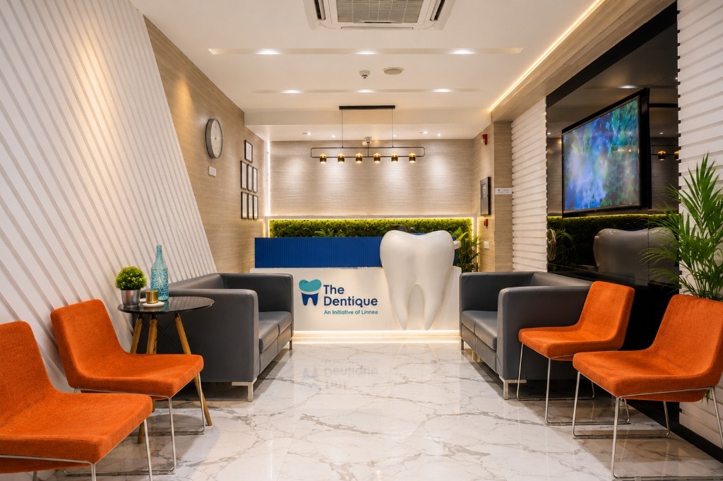 The Dentique reception lounge