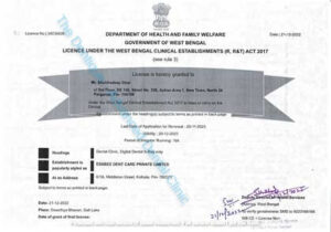 West Bengal Department of Health and Family Welfare (CE License)